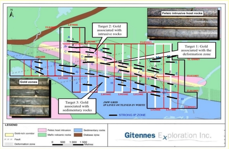 Gitennes’ JMW Gold Property Diamond Drilling Commences, Chapais-Chibougamau Area, Quebec